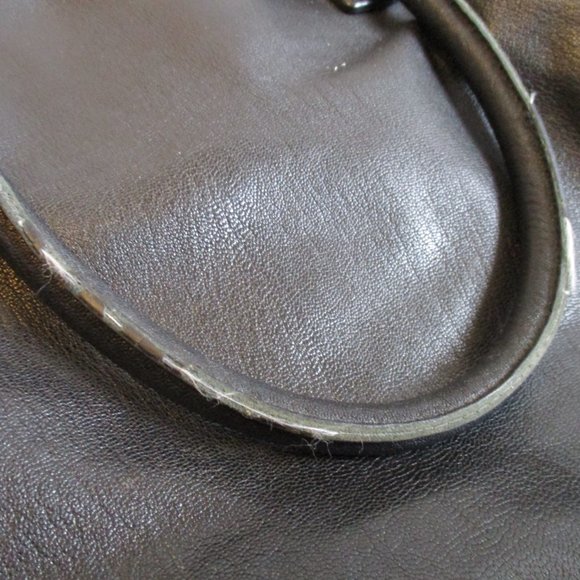 *Michael Kors HAMILTON 2-WAY Black Pebbled Leather Satchel - Picture 9 of 9